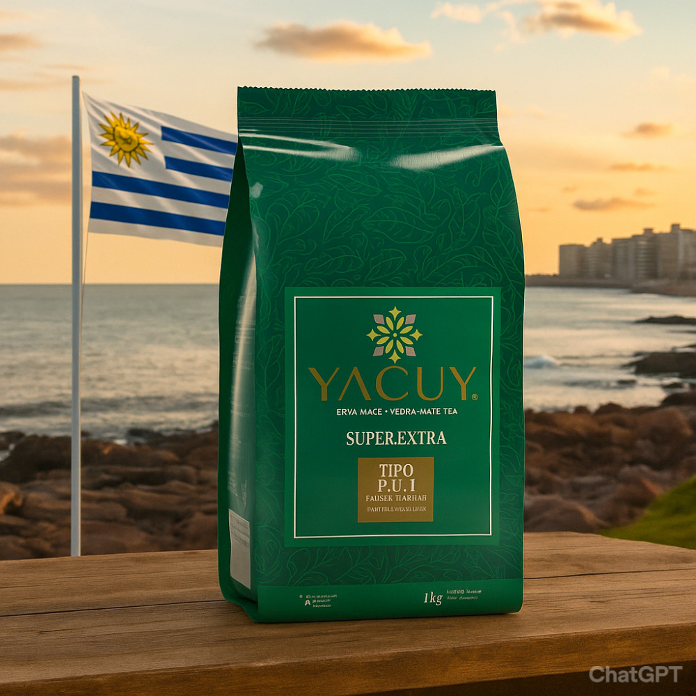 Erva-Mate Yacuy Padrão Uruguaio 1kg – Intensa, Amarga e Aromática
