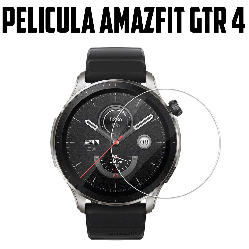 Película Resistente p/ Smartwatch Amazfit GTR 4 Vidro Temperado