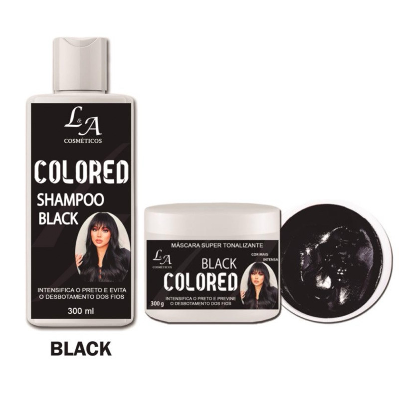 KIT Mascara Tonalizante 300GR + Shampoo Tonalizante 300ML - L&A COSMETICOS em Oferta na Shopee