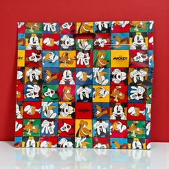 Sacola Laminada com Zip - 43x46x5cm - Turma do Mickey Color - Disney Original - 1 unidade - Cromus