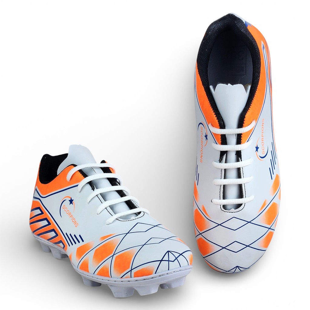 Chuteira Campo Scorpions Blaqueada Confortável Resistente Leve Original Moda Esportiva