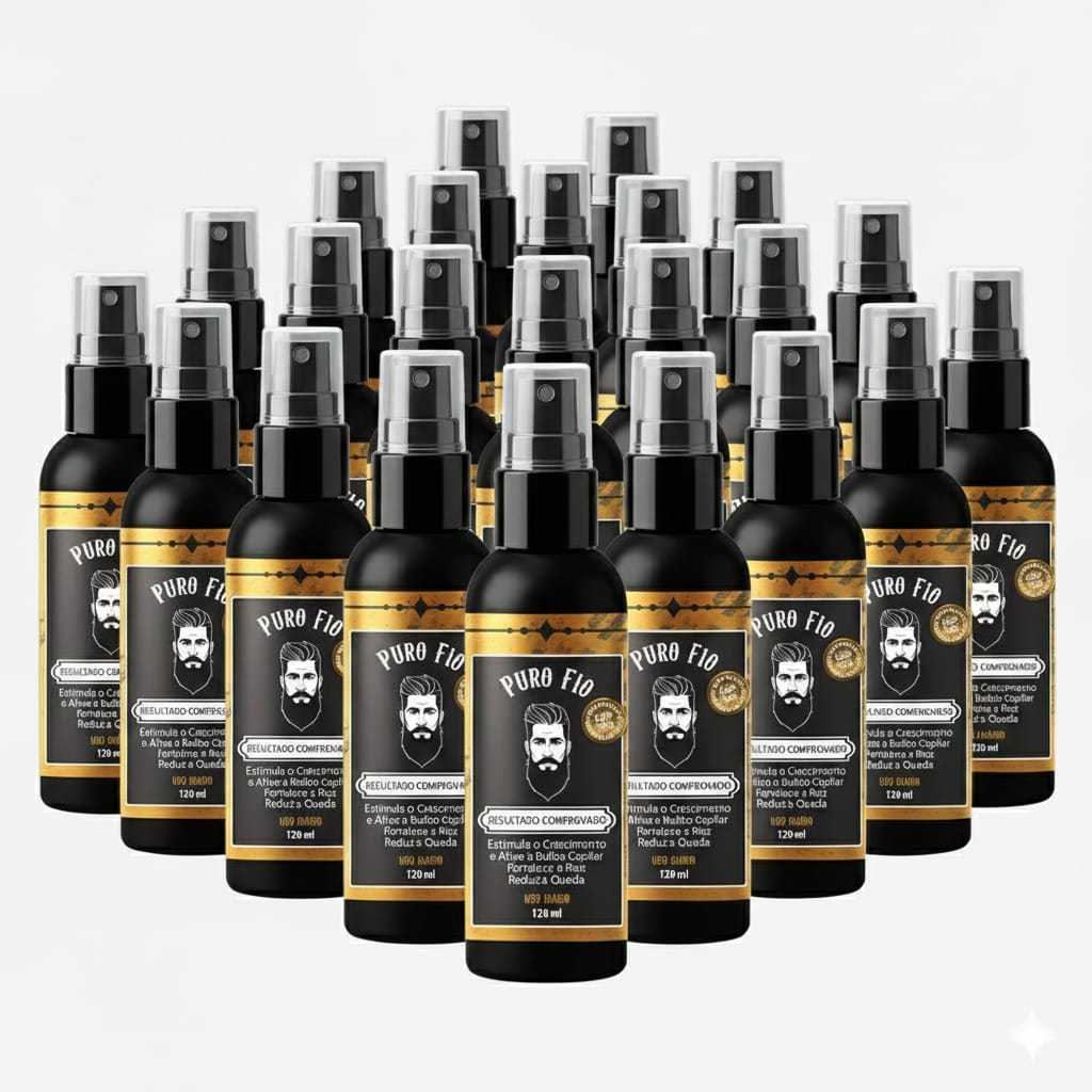 kit 10x Pro Barber Capilar Puro Fio 120ml|Crescimento|Cabelo|Barba|Sobrancelha| Envio Imediato