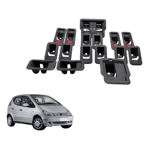 Kit Moldura Trilho Banco Mercedes Classe A 190 2005 Cinza