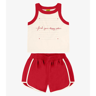 Conjunto Regata com Shorts Rovi Kids Bege em Oferta na Shopee