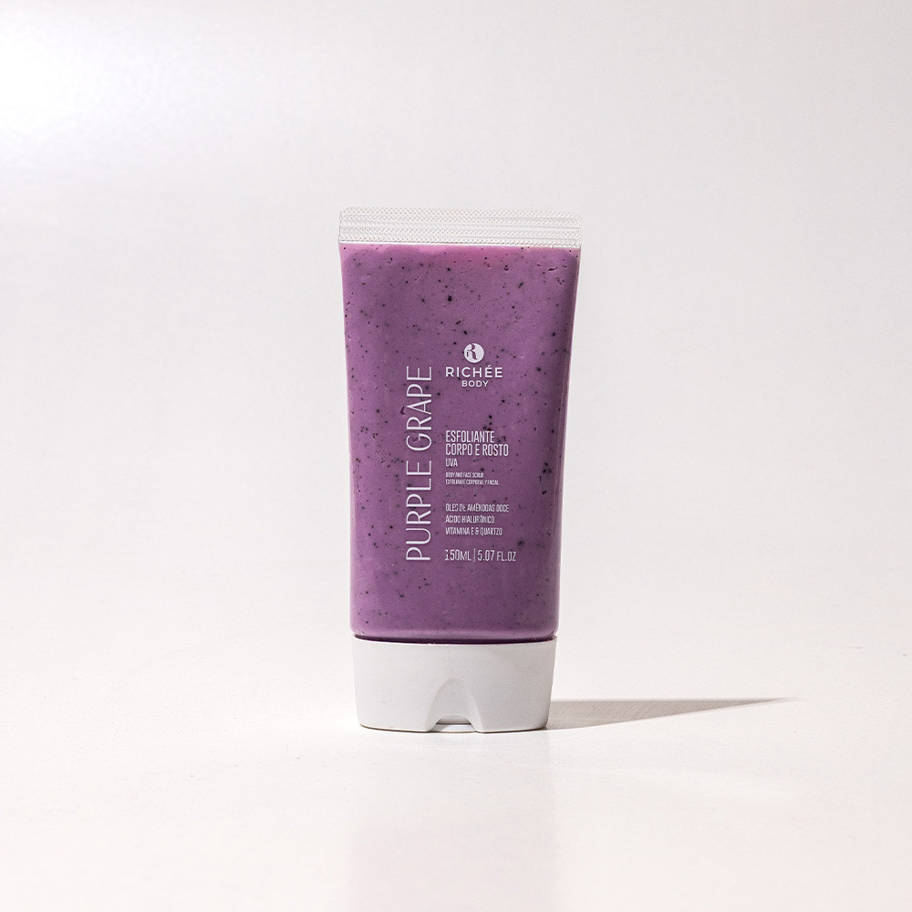 Esfoliante Corpo e Rosto Uva 150g  - Richée Body em Oferta na Shopee
