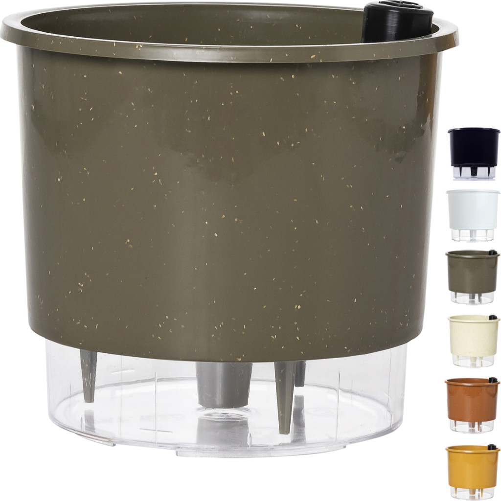 Vaso Autoirrigável Médio N3 16x14 Raiz Auto Irrigável Plantas Flores Temperos Anti Dengue