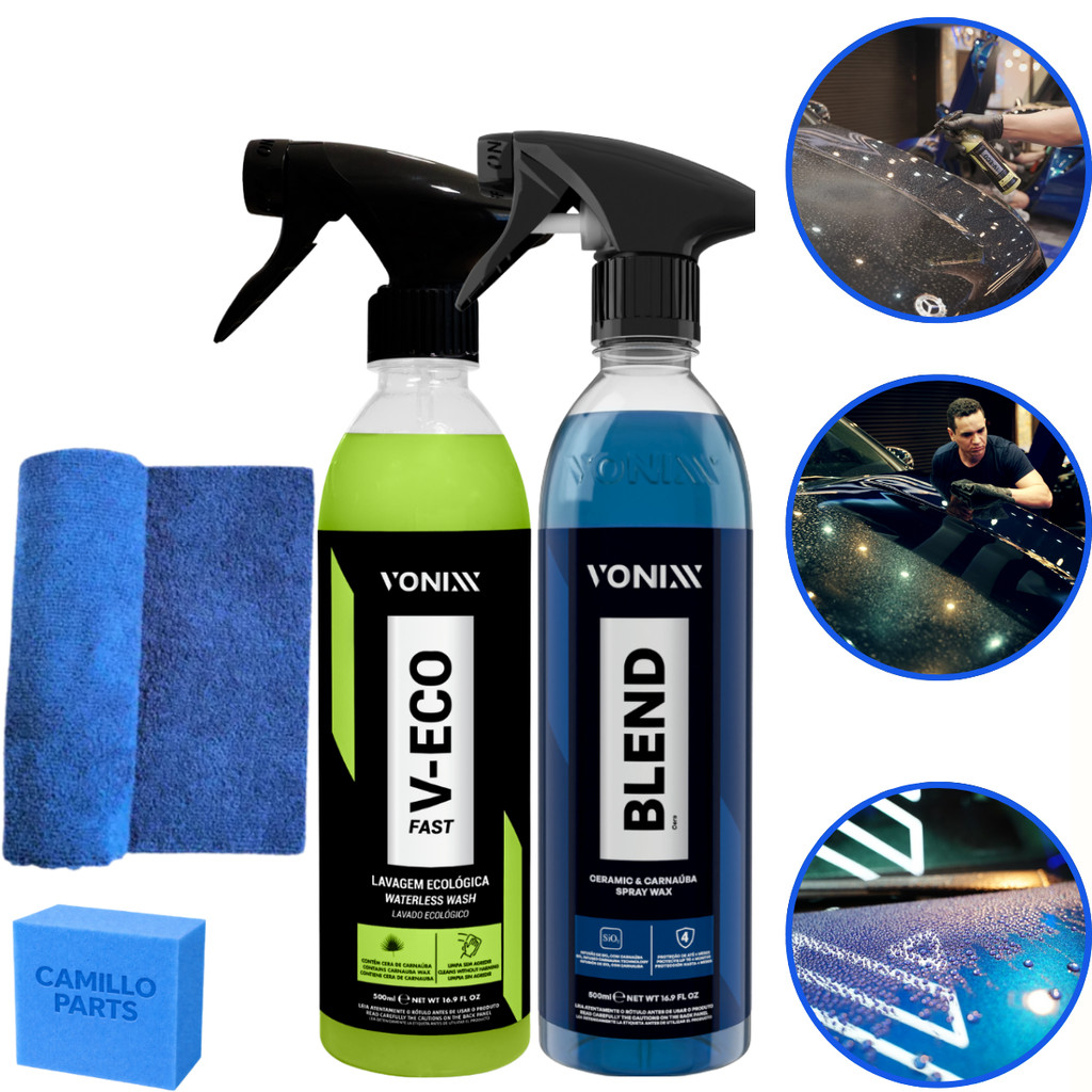 Kit Lavagem A Seco E Enceramento V-eco Fast Blend Spray