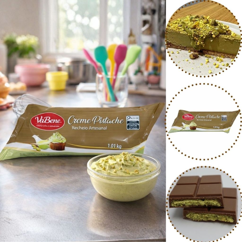 RECHEIO ARTESANAL CREME PISTACHE 1,01KG VABENE