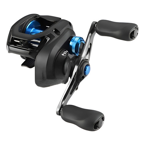 Carretilha Perfil Baixo Shimano Slx 151  Manivela Esquerda Preta/azul Esquerdo