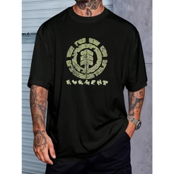 Camiseta Element Folha Street Camisa Blusa Unissex Masculino Feminino 100% Algodão Streetwear Plus Size