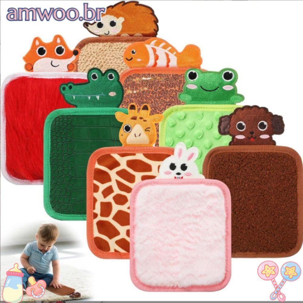 AMWOO Tapete Tátil Sensorial , Brinquedo Educacional , Almofada De Feltro Para Crianças , Animal , Habilidade Manual , P