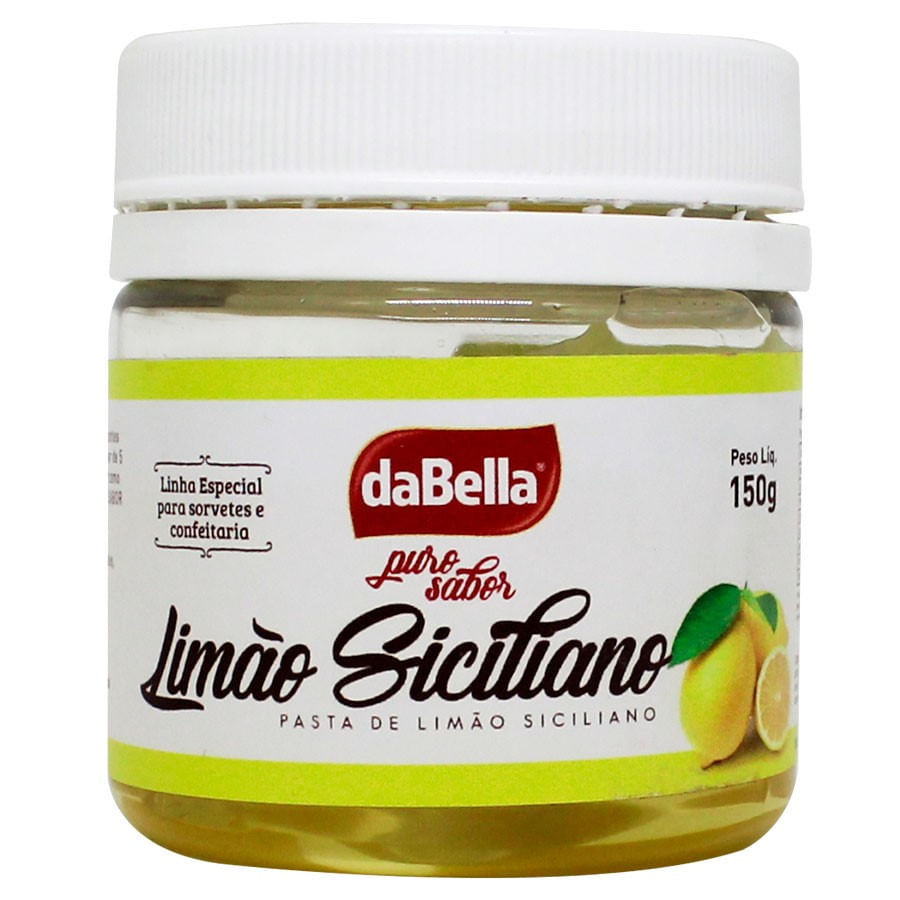 Pasta Saborizante Puro Sabor Limão Siciliano 150g Dabella