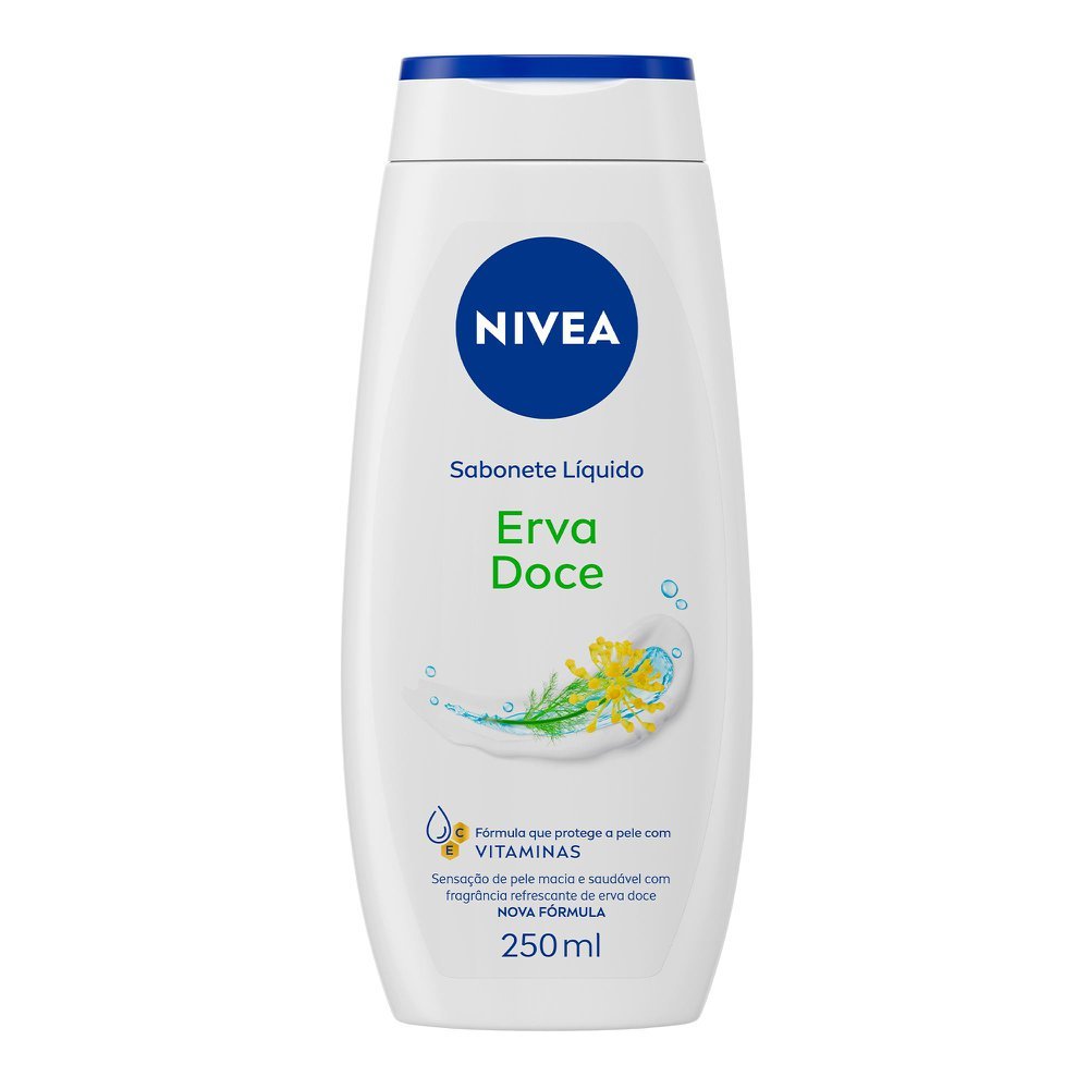 Sabonete Líquido Nivea Erva Doce 250ml em Oferta na Shopee