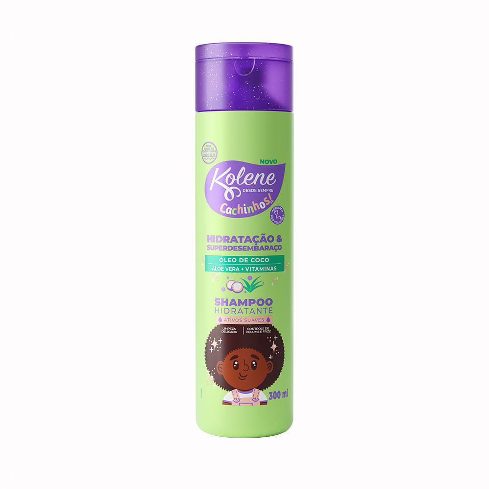 Shampoo Kolene Cachinhos Óleo de Coco,Aloe Vera + Vitaminas 300ml em Oferta na Shopee
