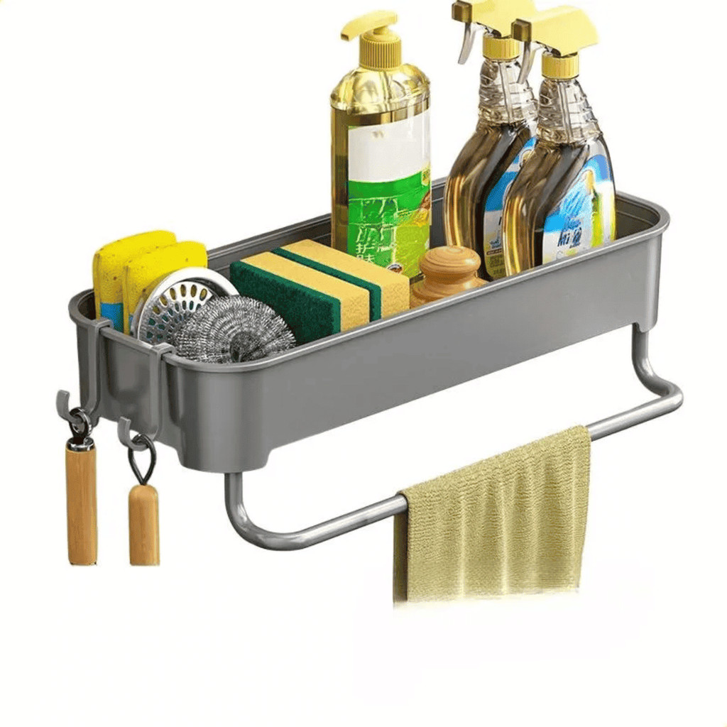 Porta Detergente Esponja  Sabão Suporte de Pano Pendurado Não Precisa Furar Parede em Oferta na Shopee