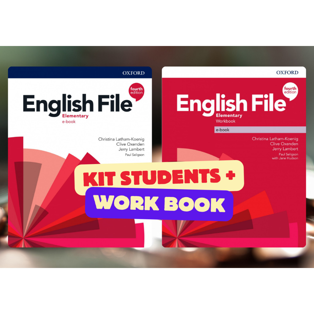 English File Elementary - 4ª Edição Student Book e Workbook(impresso)