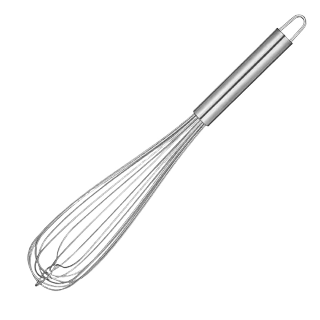 Batedor de Ovos Fouet em Aço Inox com Cabo Ergonômico Misturador Manual Ideal para Massas Bolos Creme Alta Durabilidades