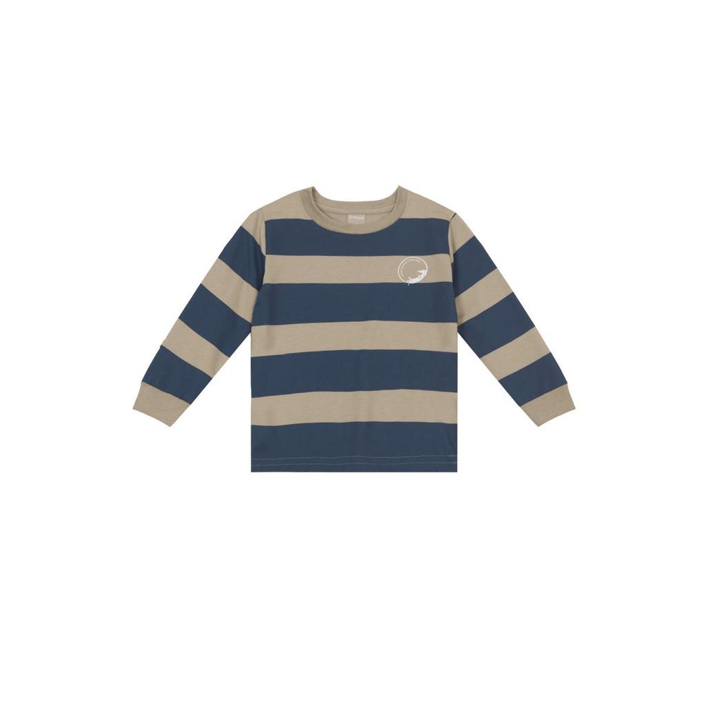 Camiseta infantil menino listrada Mundi
