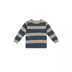Camiseta infantil menino listrada Mundi