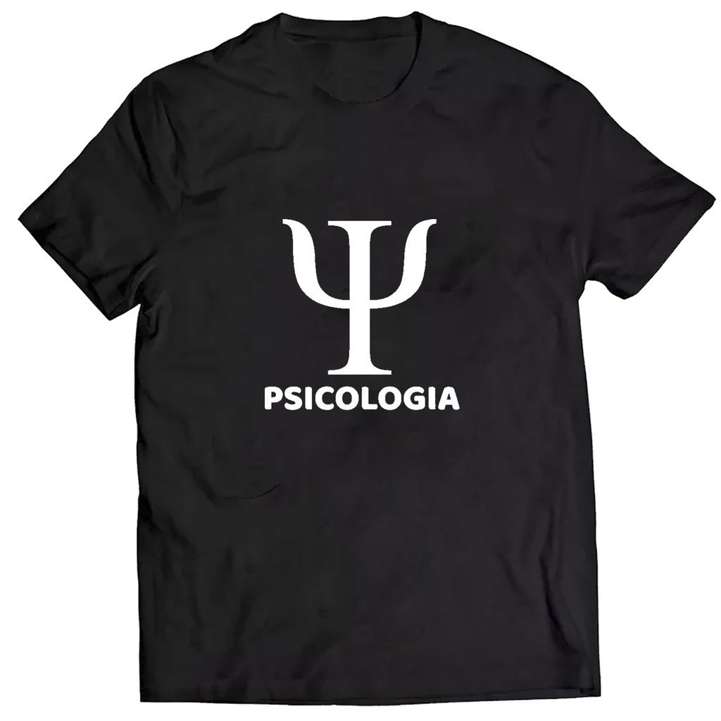 Camiseta Unissex em Algodão 30.1 CAMISETA ALGODÃO UNISSEX BÁSICA ESTAMPADA PSICOLOGIA Super Oferta Camisa Premium Postag