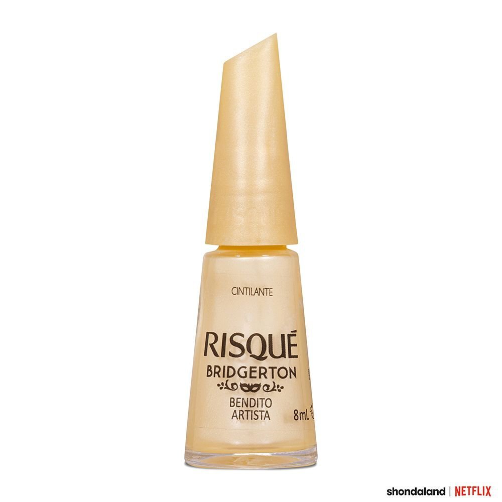 Esmalte Risqué Bridgerton Bendito Artista Cintilante 8ml em Oferta na Shopee