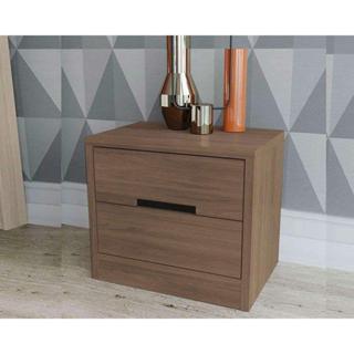 Mesa Cabeceira S822 c/ 2 Gavetas Nogueira - Kappesberg em Oferta na Shopee