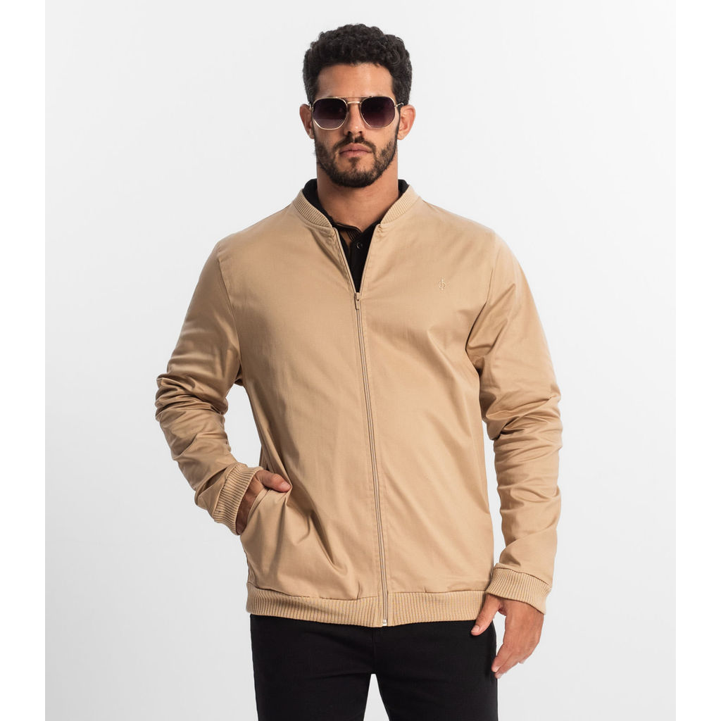 Jaqueta Masculina Em Sarja Diametro Marrom em Oferta na Shopee