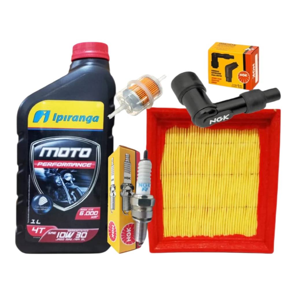 Revisao Honda Pop 110 ATE 2024 Com Oleo 10w30 Filtros Vela Ngk