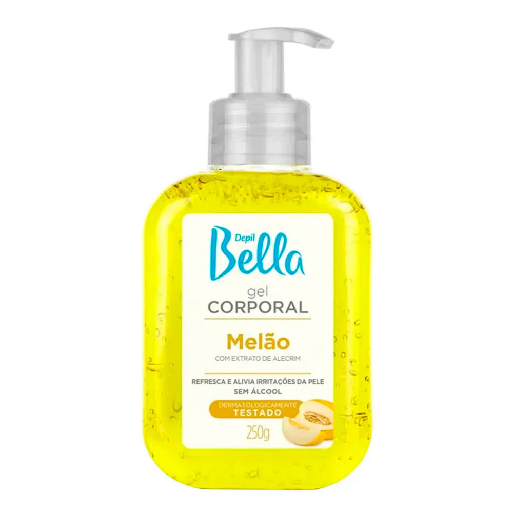 Gel Corporal Depil Bella Pós Depilação Melão 250g em Oferta na Shopee