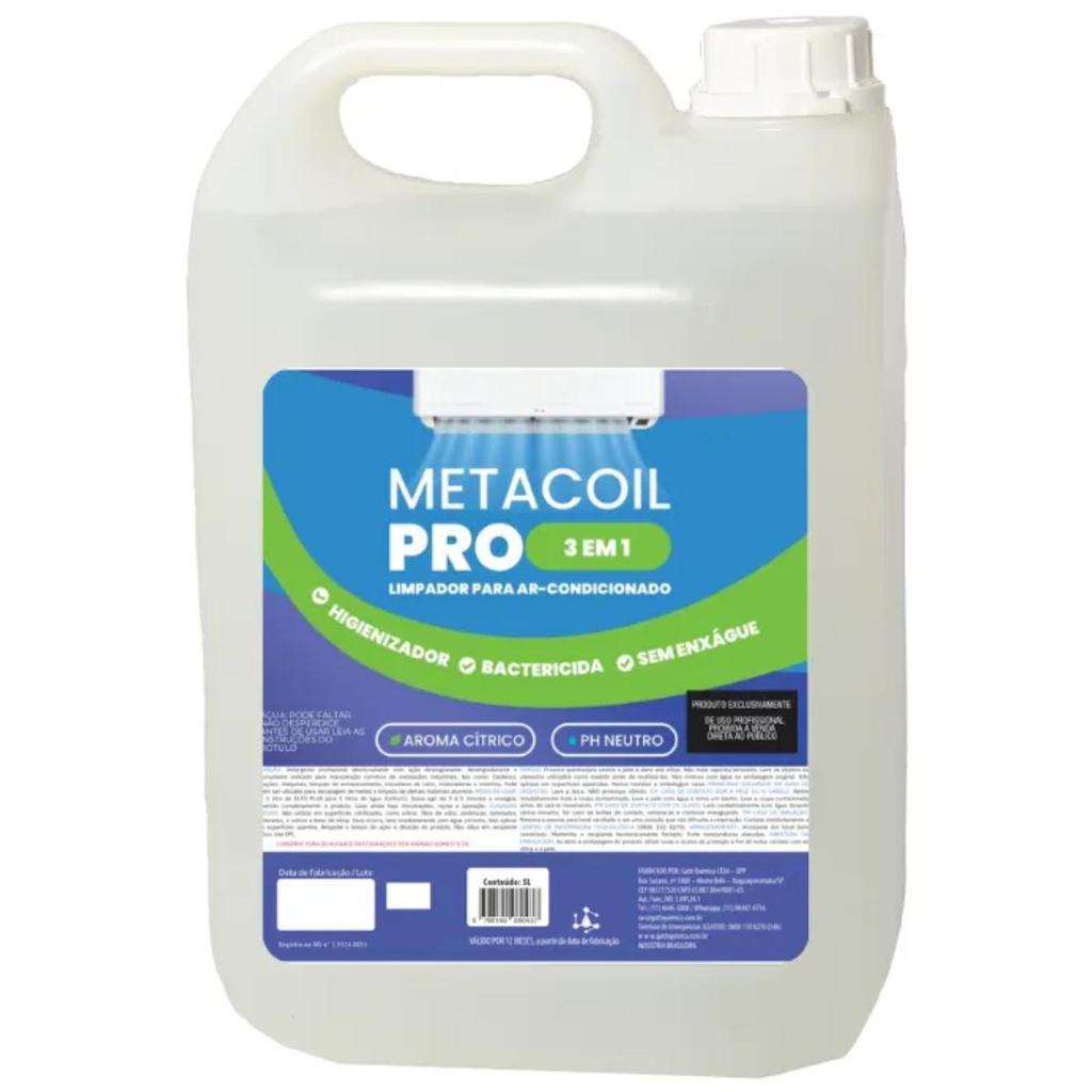 Bactericida metacoil pro 5 litros  limpeza ar condicionado