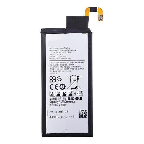 Bat Modelo compatível EB-BG925ABE para S6 Edge G925 reposição RD