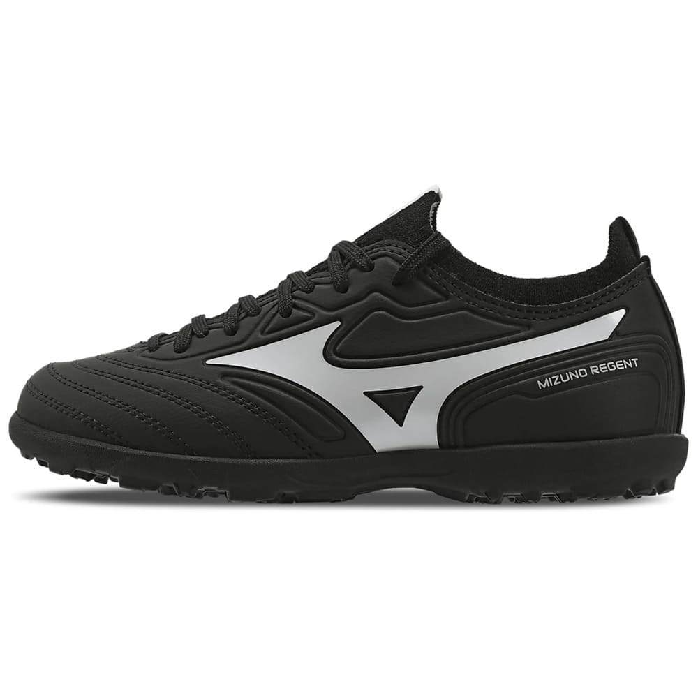 Chuteira Mizuno Society Regent Jr Preta/Branco Oficial + NF
