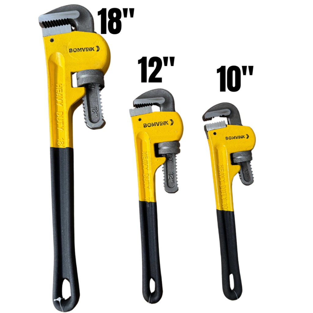 Chave Grifo para Tubos Tipo Americano 10, 12, 14 e 18 Polegadas uso Profissional em Aço Resistente