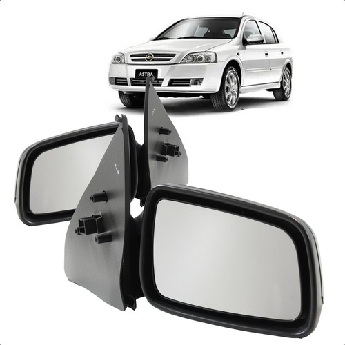 Retrovisor Astra 1998 A 2012 Eletrico Capa Preto