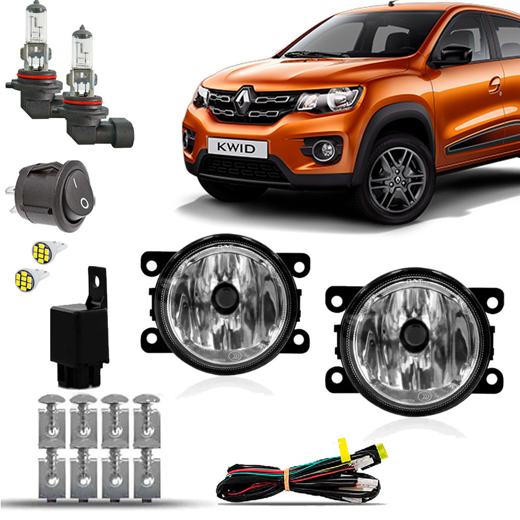 Kit Farol Milha Neblina Auxiliar Farolete Completo Cibie Renault Kwid 2017 18 19 20 21 22 23 2024 em Oferta na Shopee