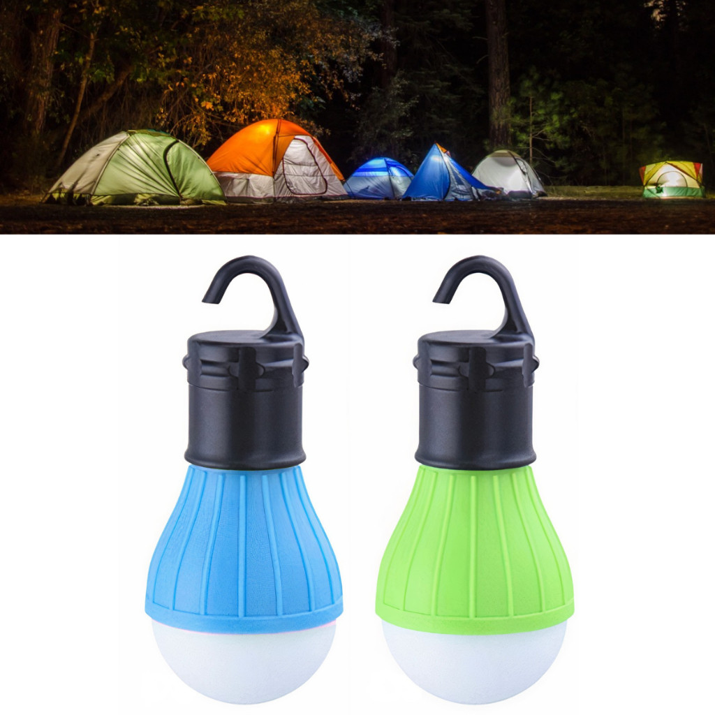 Imagem Kit 2 Super Lâmpada Camping Led Barraca Pesca Lanterna Portátil Com Gancho