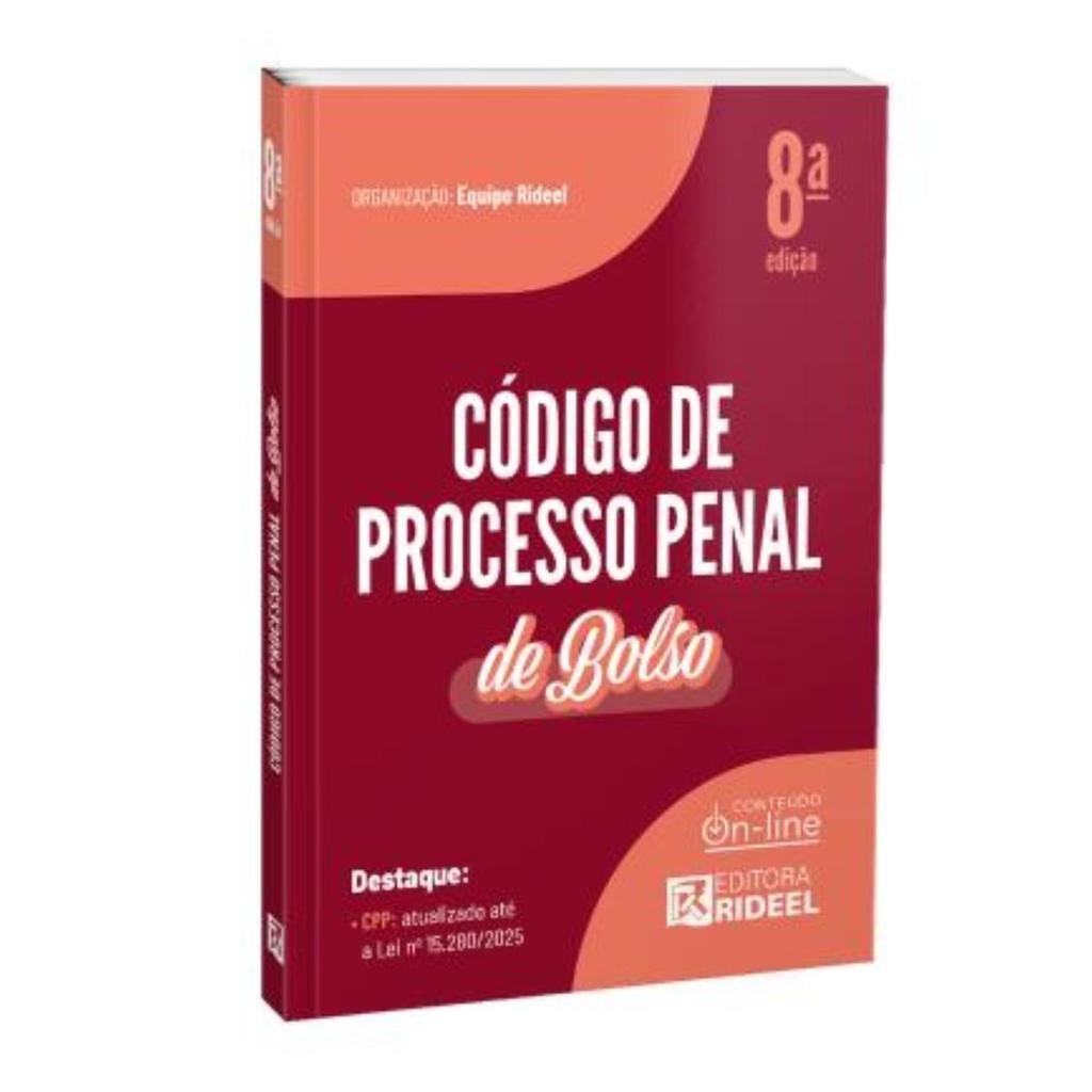 Código de Processo Penal - CPP de bolso - 2026 Rideel em Oferta na Shopee