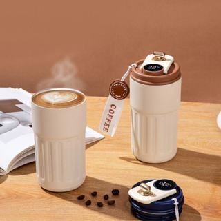 Garrafa Térmica de Água 420ml com Display de Temperatura - Copo Café de Aço Inoxidável Po…