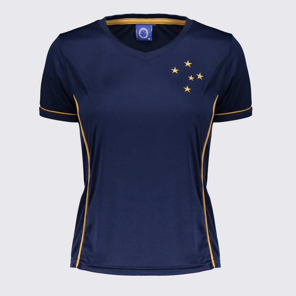 Camisa Cruzeiro Slim Feminina Marinho