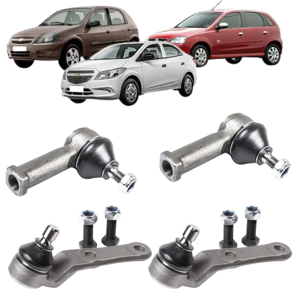 Kit Terminal E Pivo Bandeja Celta 1.0 1.4 2004 2007 Corsa Classic Prisma Corsa em Oferta na Shopee