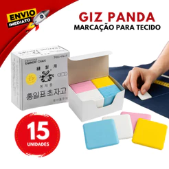 Giz Panda Marcador de Tecido Costura Alfaiataria Patchwork Giz Para Tecido Costureira Kit 05 10 15