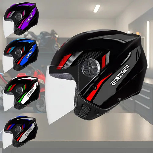 Capacete Ebf Spark Jet Sting Aberto Original Lilás Verde
