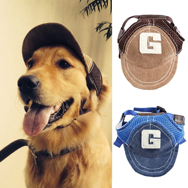 Boné De Beisebol Ajustável Para Cães Chapéu Respirável Animais De Estimação Com Proteção Solar