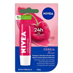 NIVEA Shine Cereja - Hidratante Labial 4,8g