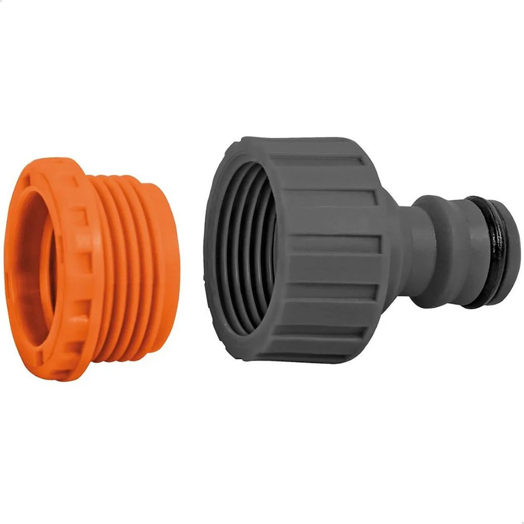 Adaptador de Torneira com Rosca para Jardim Vira Engate Rapido Jardinagem 3/4" e 1/2"