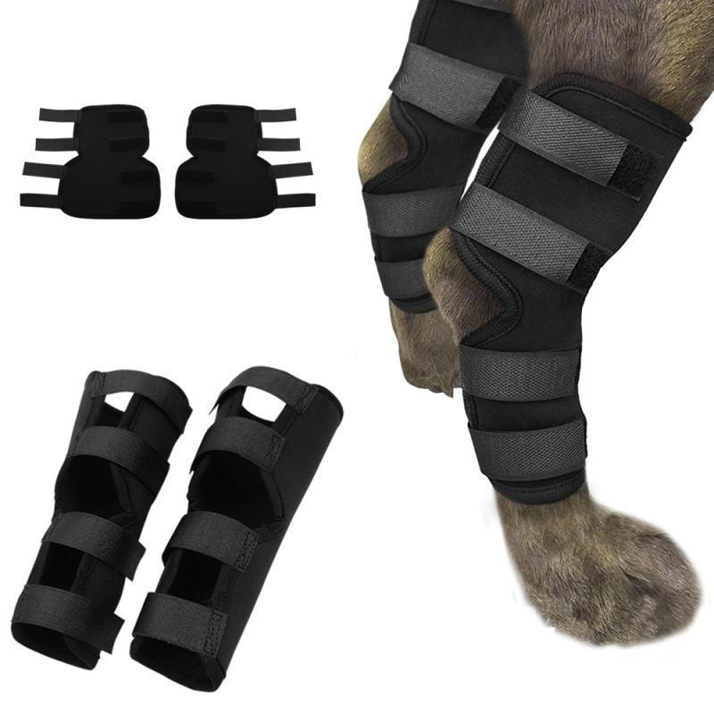 Equipamento De Proteção Para Animais De Estimação , Leggings Cães , Joelheiras , Cotoveleiras , Bandagens Mágicas , Anti