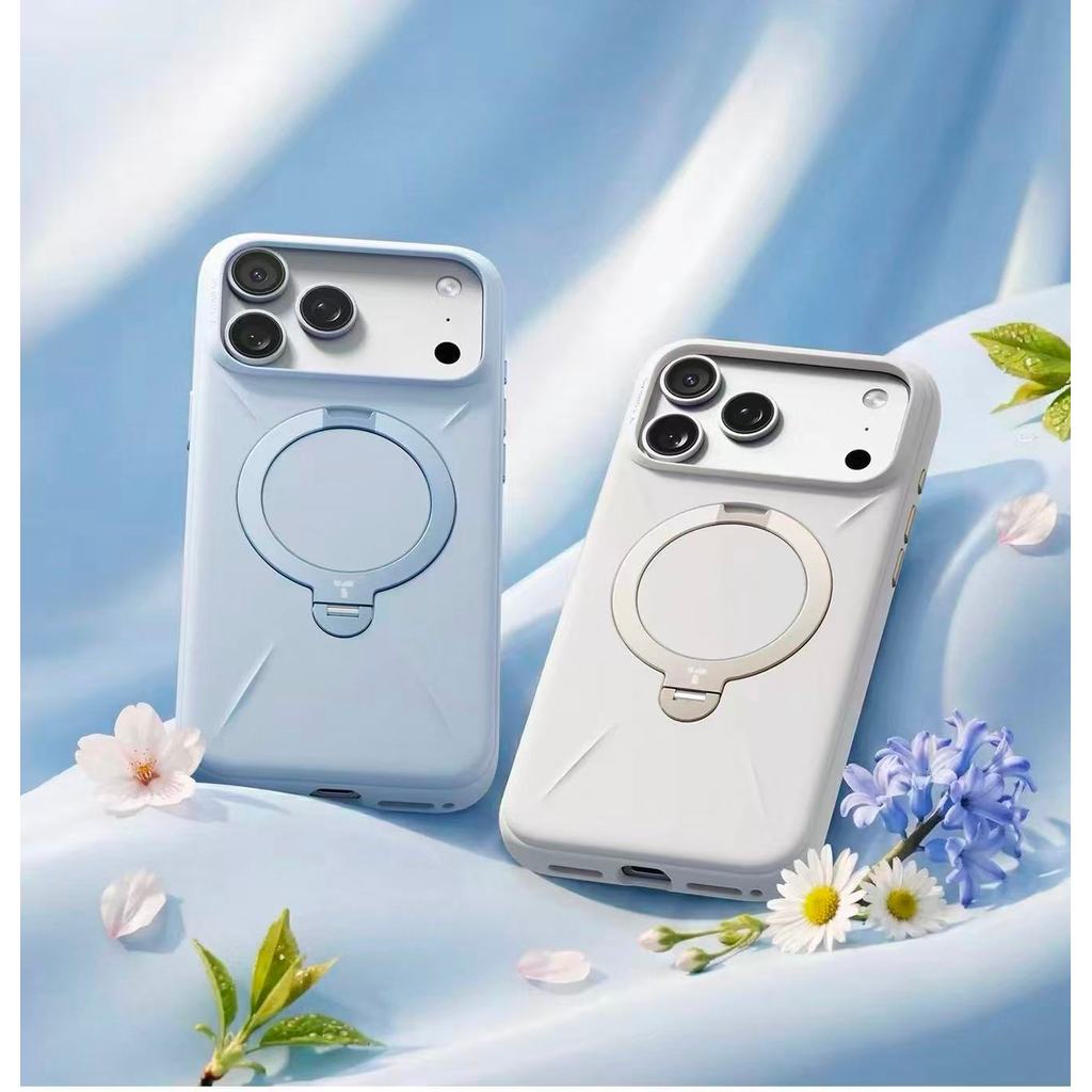 Capa Magnética Para iPhone 15 16 17Pro Max pro air Suporte 360° Anti Impacto + Película de Lente Grátis