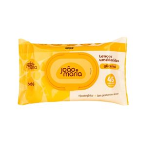 Lenço Umedecido com Fragrância João e Maria com 45 unidades em Oferta na Shopee