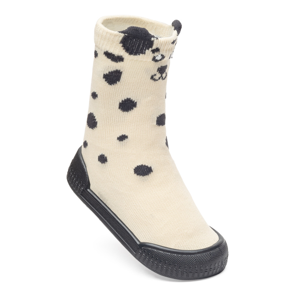 Meia Sola Antiderrapante Bebe Infantil Dalmata Pimpolho