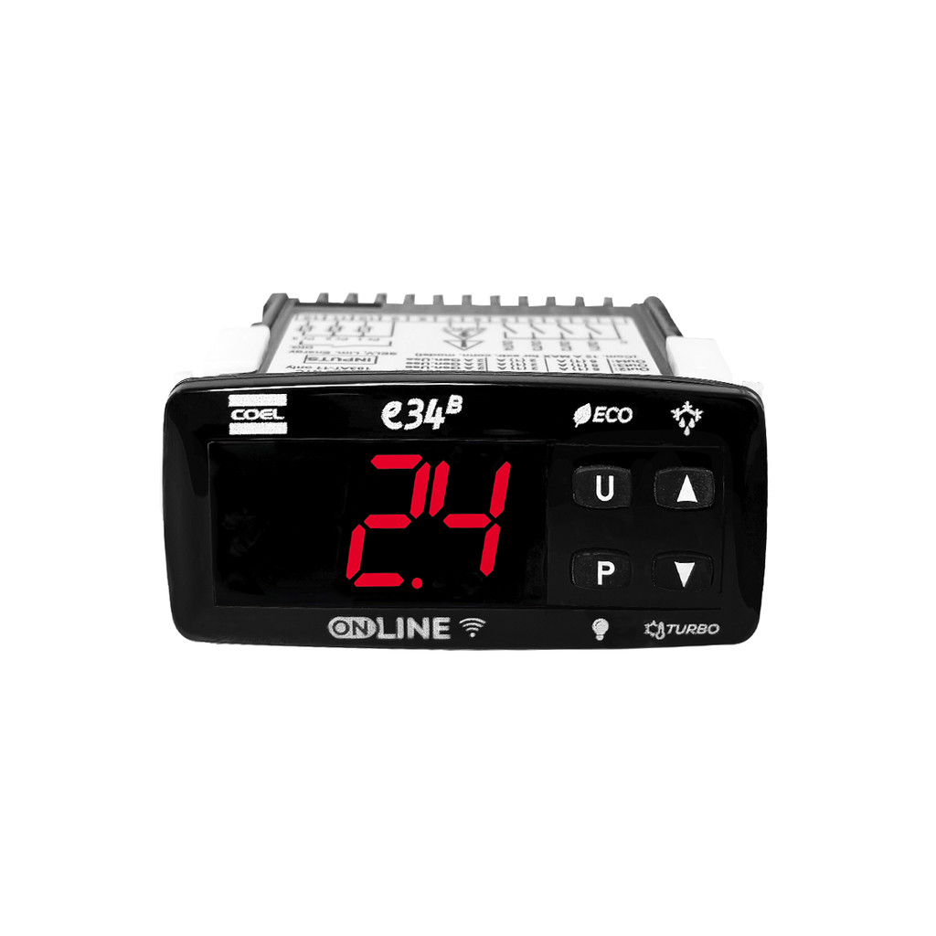 Controlador de Refrigeração E34B com Wi-Fi - Coel - (Brinde 2 Sensor NTC)